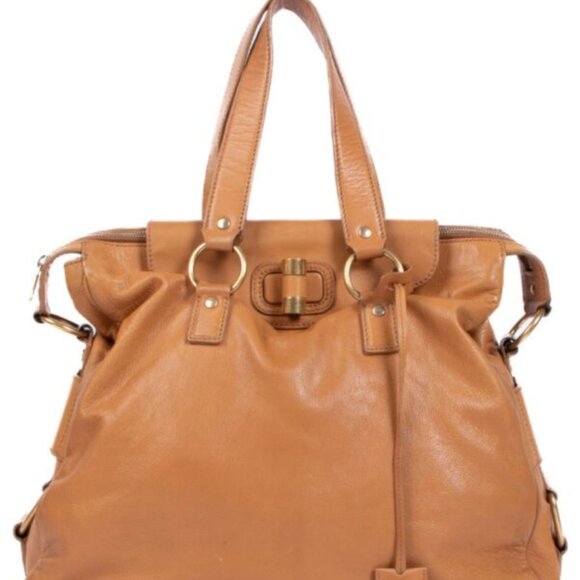 Yves Saint Laurent Leather Camel Muse Messenger bag - Picture 1 of 15